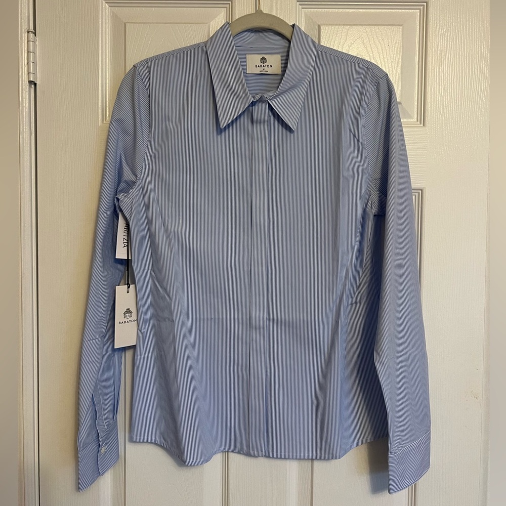 BNWT Babaton New Essential Classic Poplin Shirt